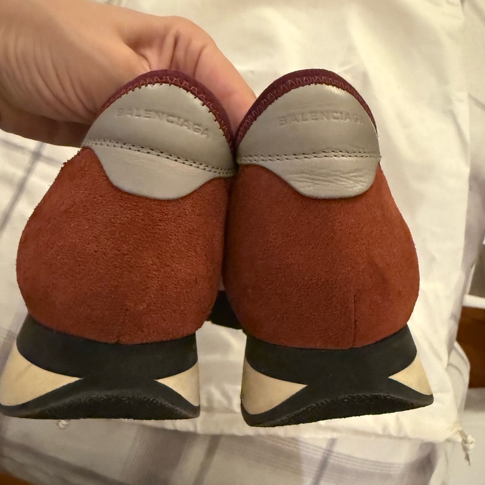 Balenciaga Gray and Red Sneakers - Picture 3 of 6